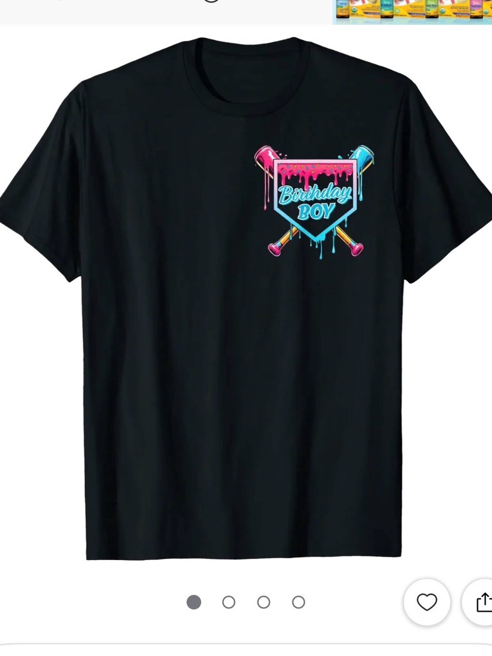 Birthday Boy Graphic Short-Sleeve Tee - Black